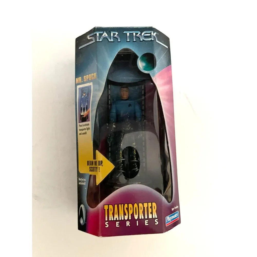 Vintage Star Trek Playmates Mr. Spock Transporter Series 1998 Sealed Excellent